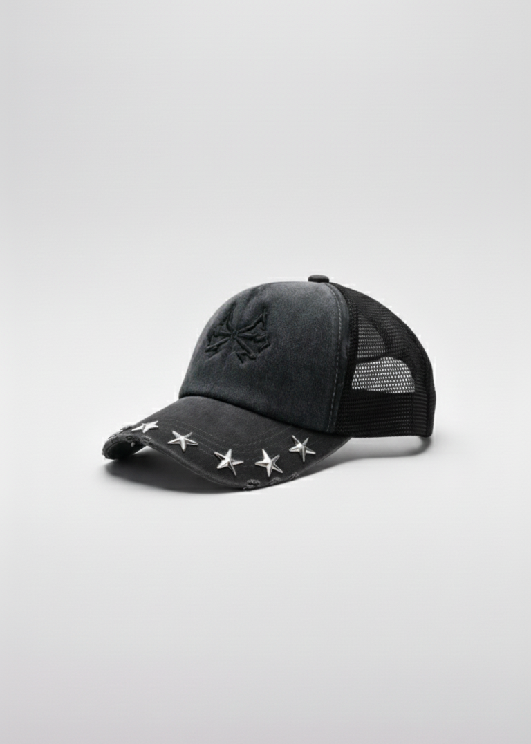 TRUCKER HAT STARS 437 ESPUMA BLACK