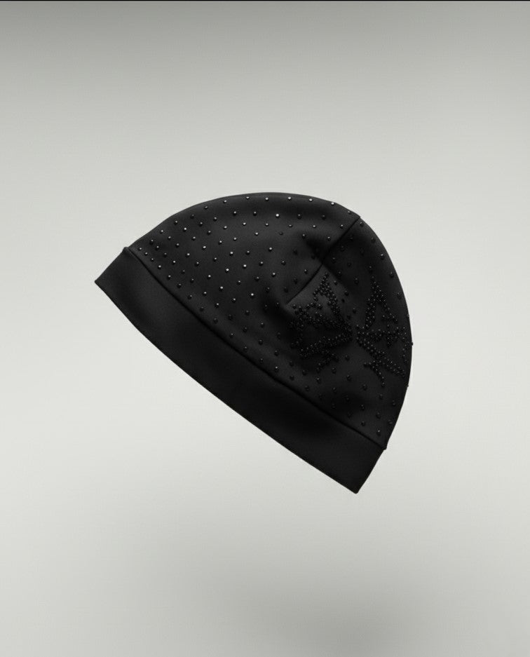 Skullcap Rhinestones Logo – Black on Black - 1 of 1