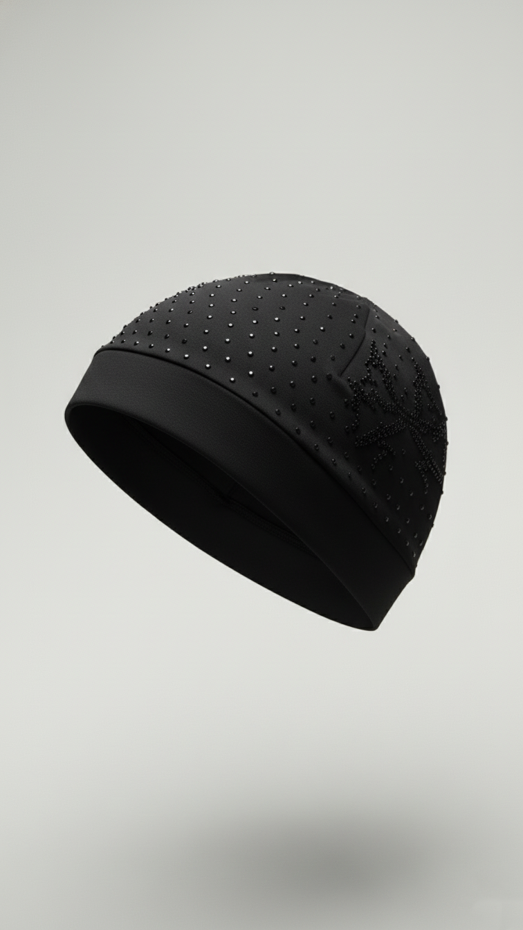 Skullcap Rhinestones Logo – Black on Black - 1 of 1