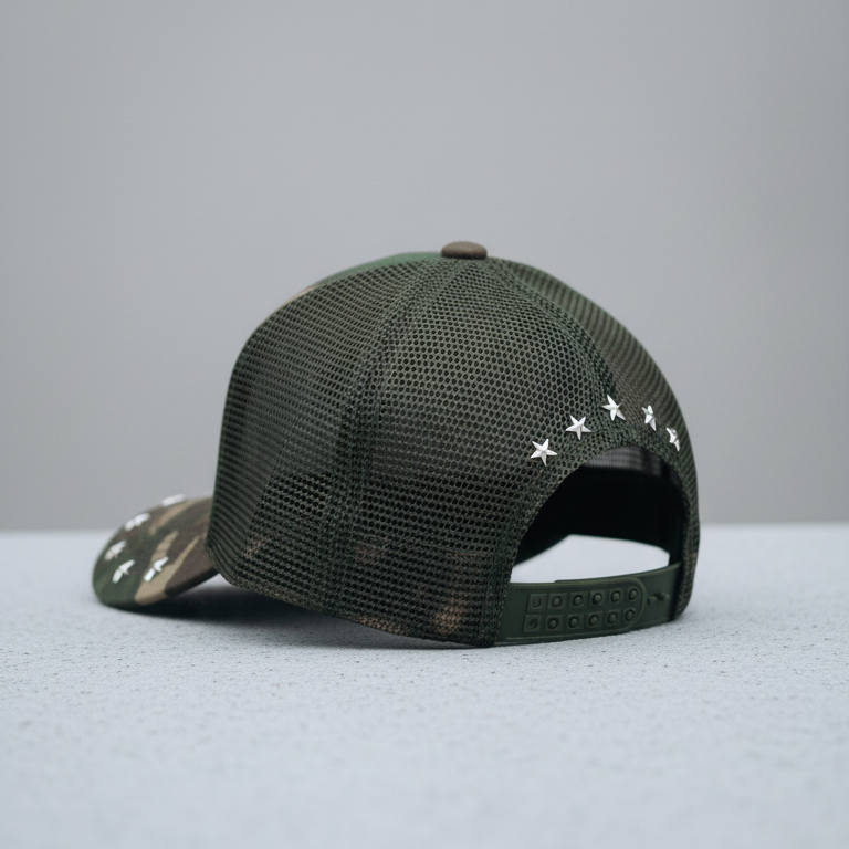 TRUCKER HAT STARS 437 CAMO