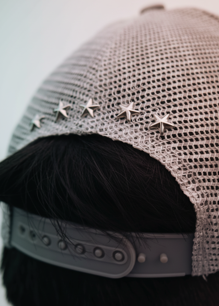 TRUCKER HAT STARS 437 GRAY