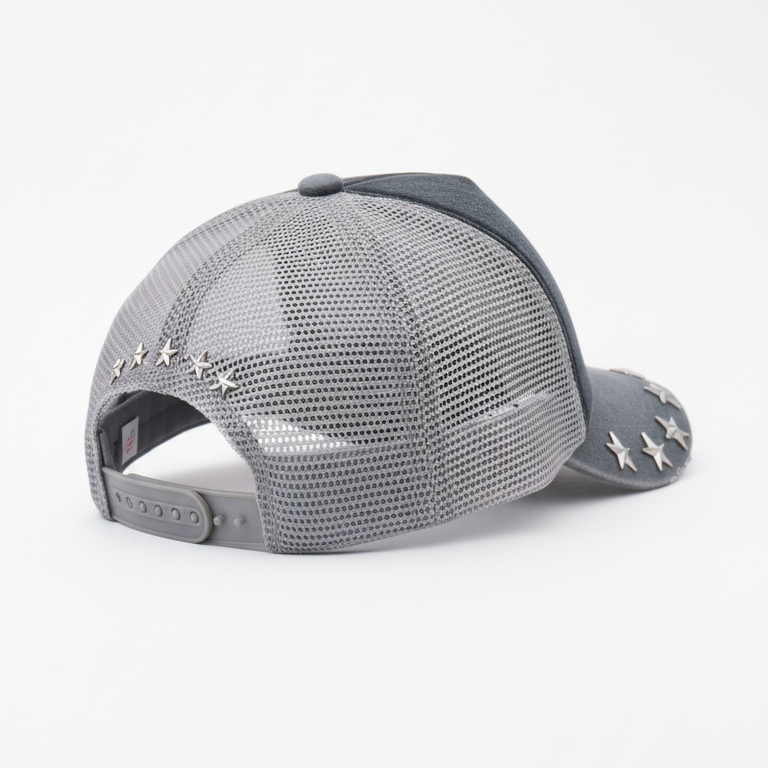 TRUCKER HAT STARS 437 GRAY
