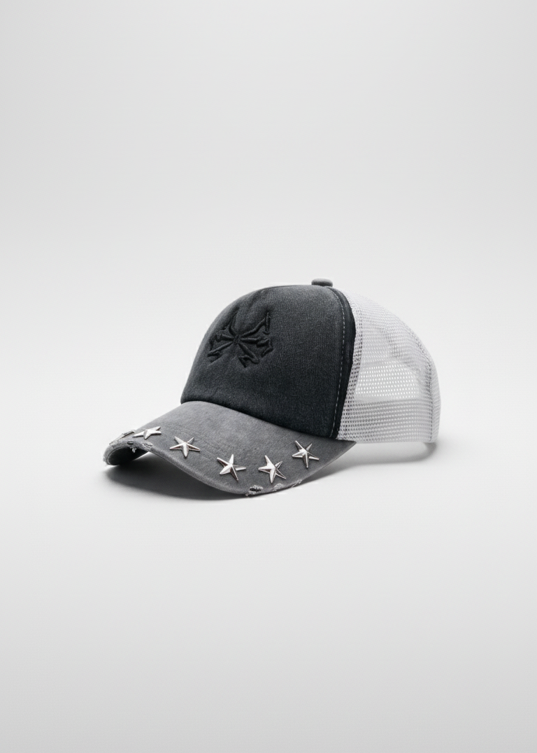 TRUCKER HAT STARS 437 GRAY