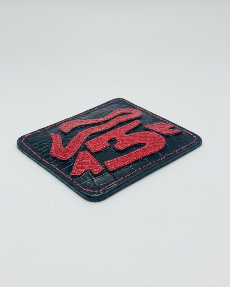 Leather Card Holder 437 Snake Art. 1 of 1