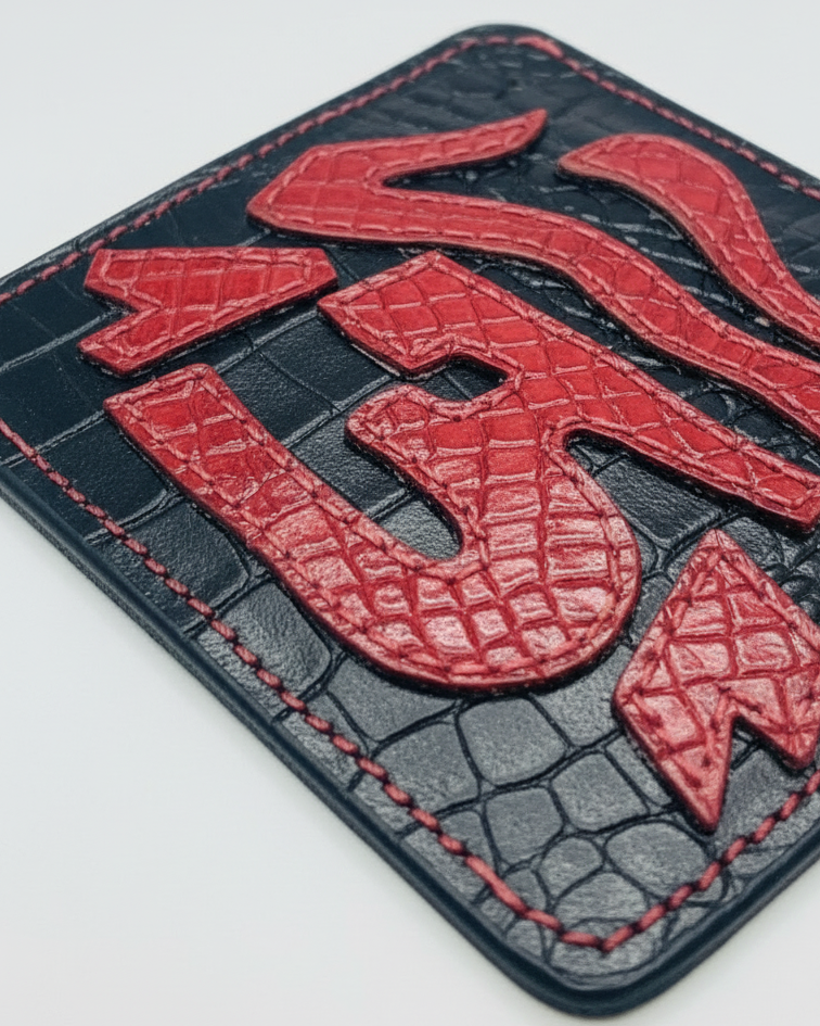 Leather Card Holder 437 Snake Art. 1 of 1